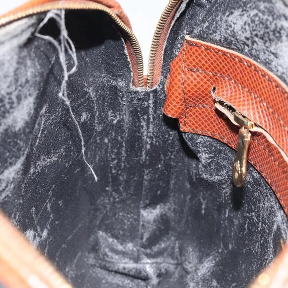 BOTTEGA VENETA Shoulder Bag PVC Black Brown gold Auth - Picture 14 of 16